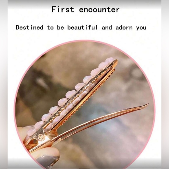 ✨Chic Gold and Pearl Hair Clip Set - Picture 3 of 5